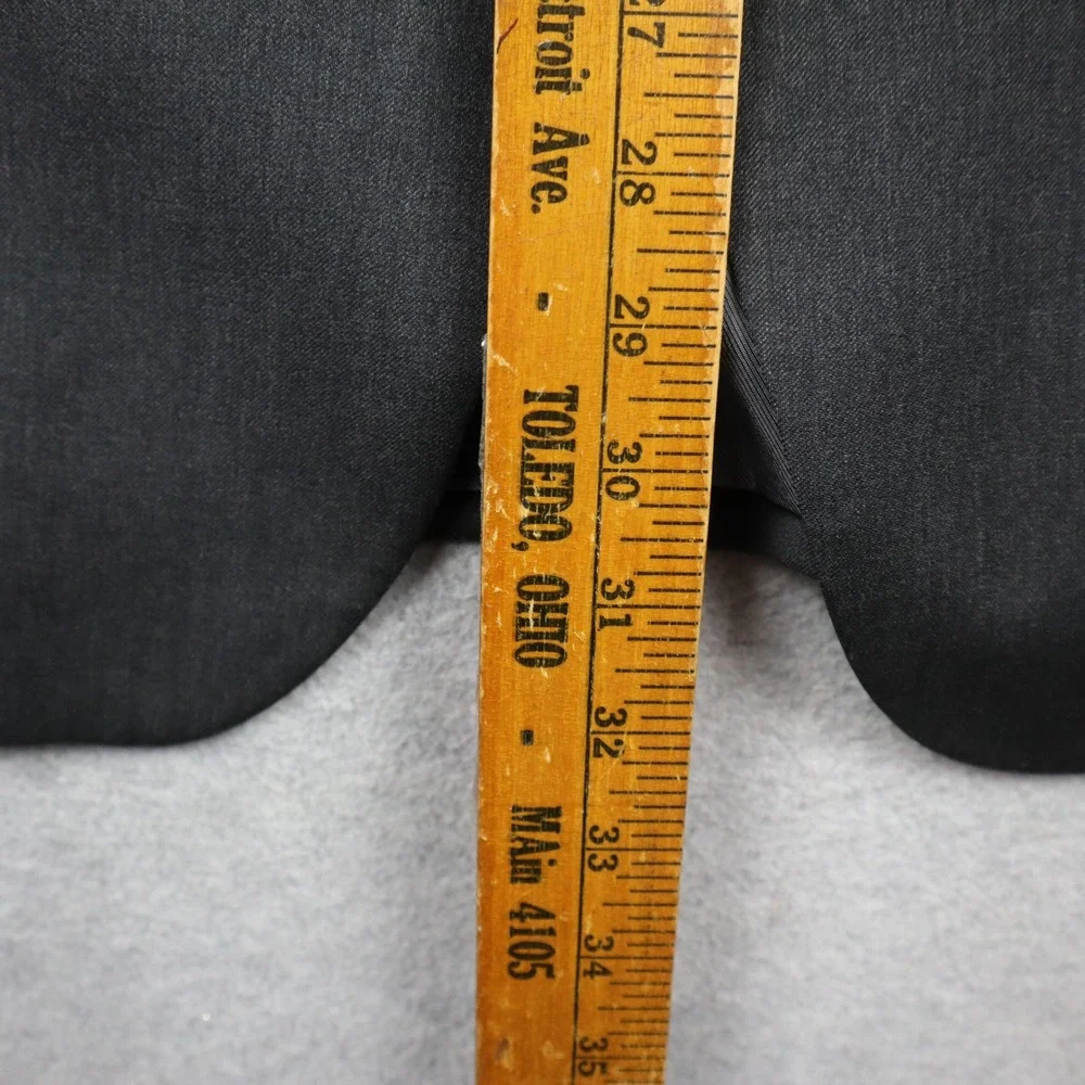 Banana Republic Blazer Mens 46R Tailored Fit Grey Wool Italian Fabric Jacket